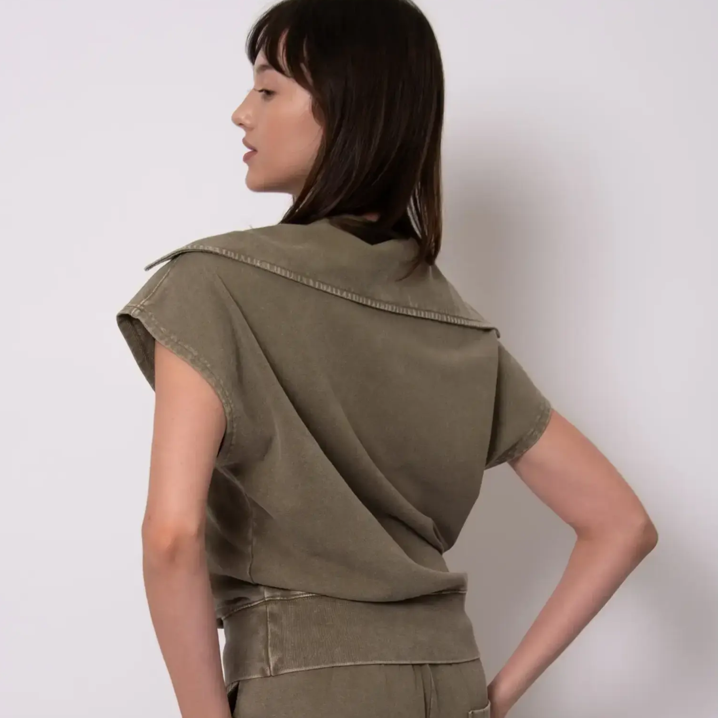 Kate French Terry Sleeveless Top