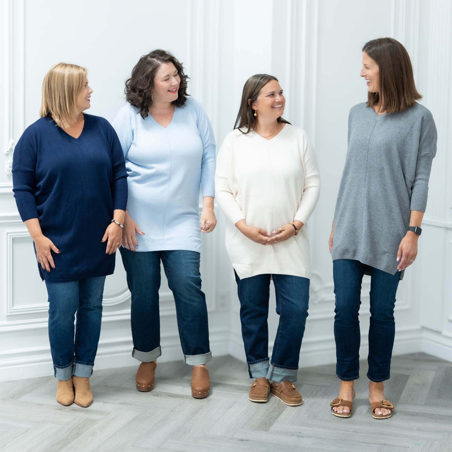 Knit Tunic w/ Rib Sleeves