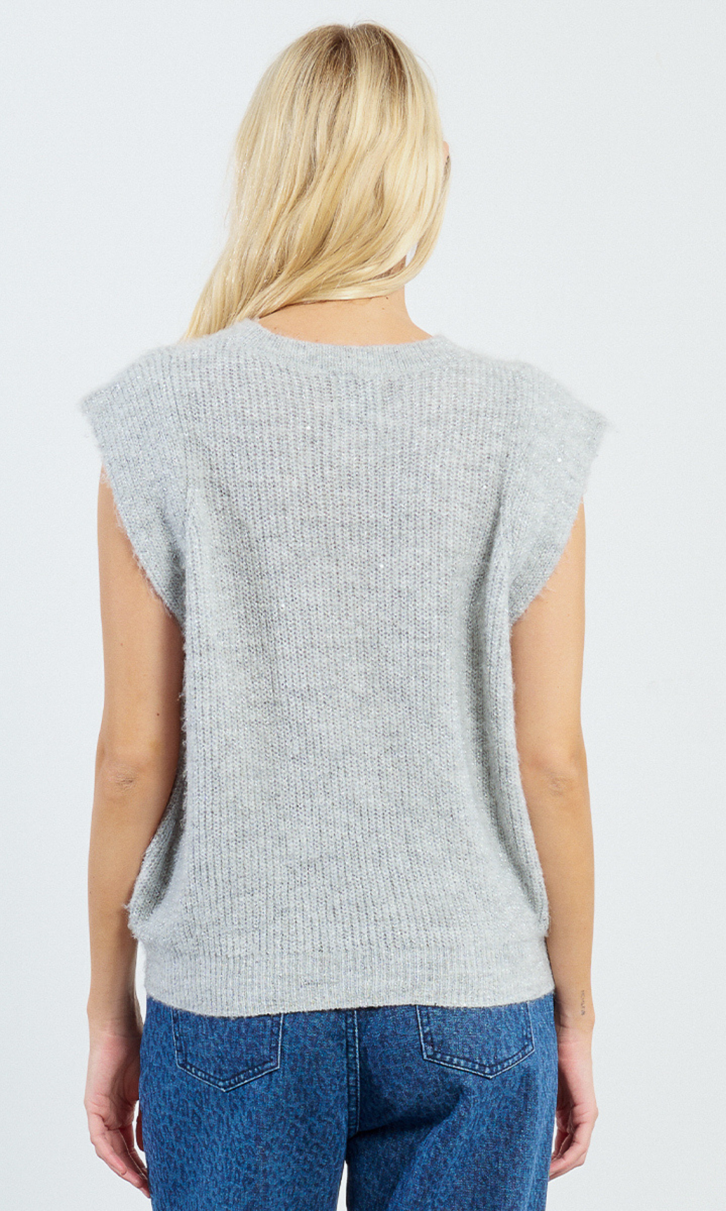 Knitted Sleeveless Sweater