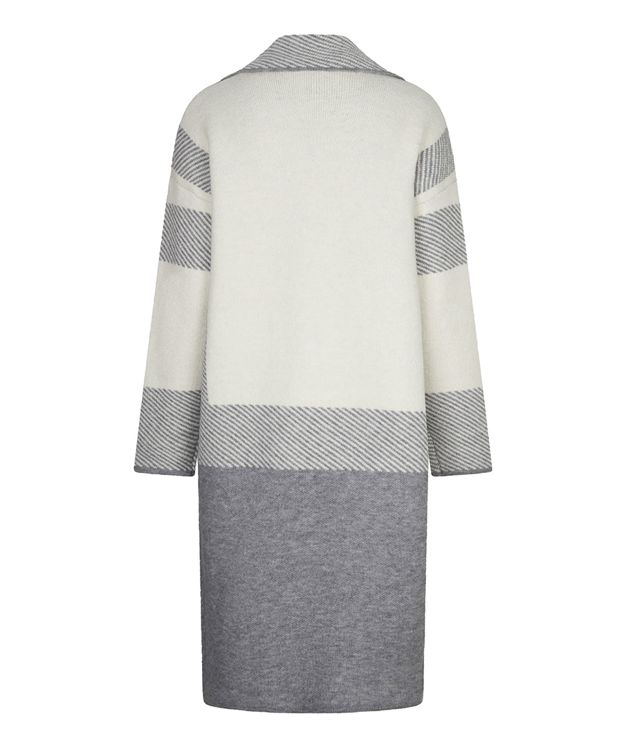 Colour Block Long Cardigan