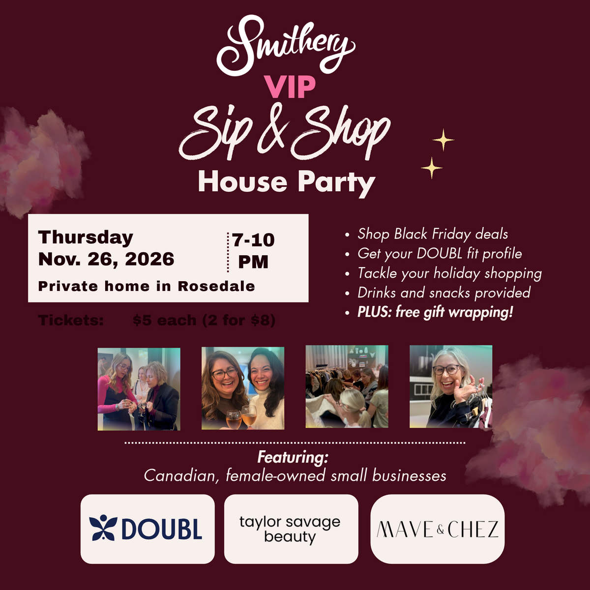 Smithery VIP Sip & Shop House Party
