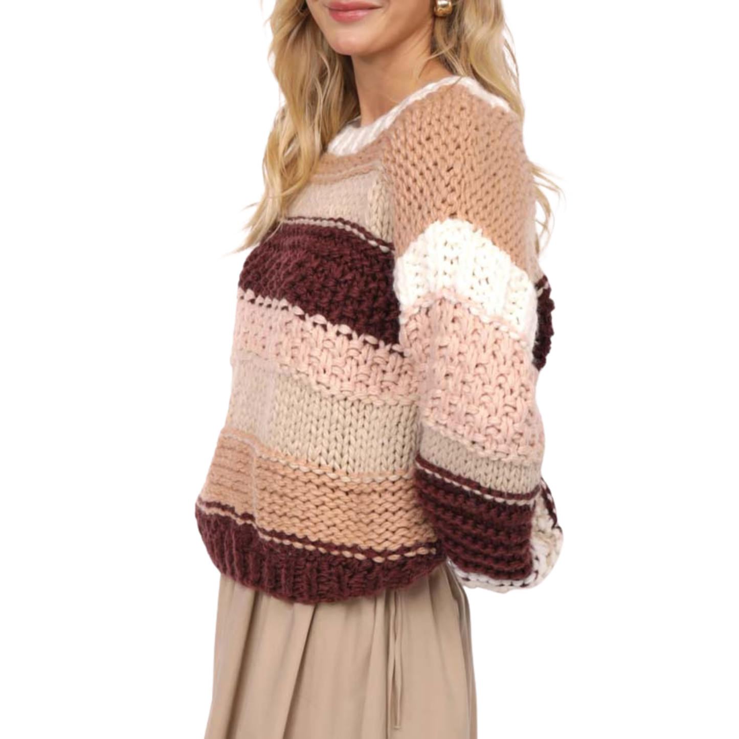 Butter Pecan Chunky Sweater