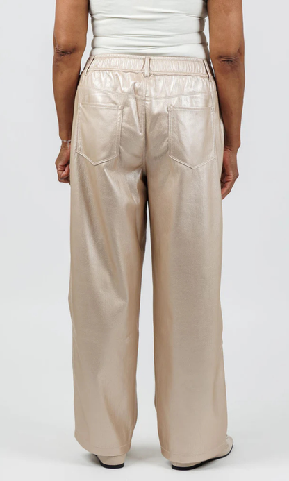 Morela Pant - Metallic Pearl