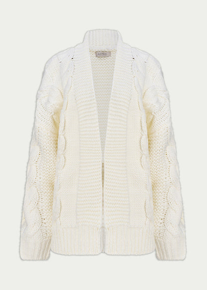 Fireside Cable Knit Cardigan