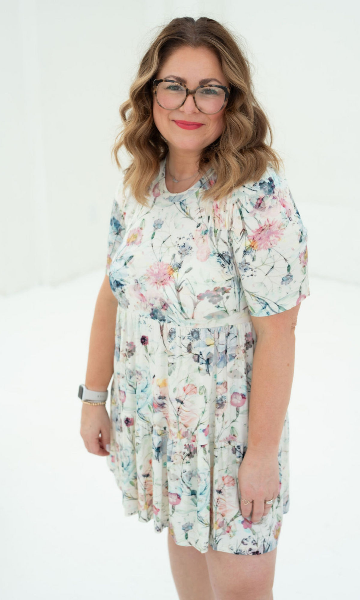 Sneaker Dress Floral Watercolour