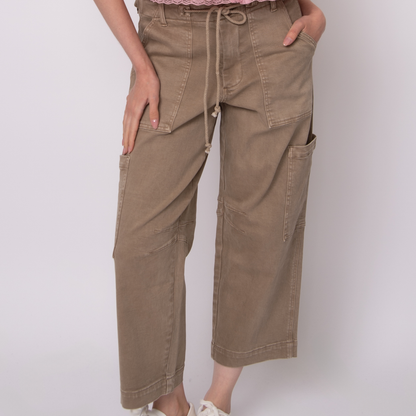 Julie Stretch Twill Cargo Pants (2 Colours) (Pre-Sale)