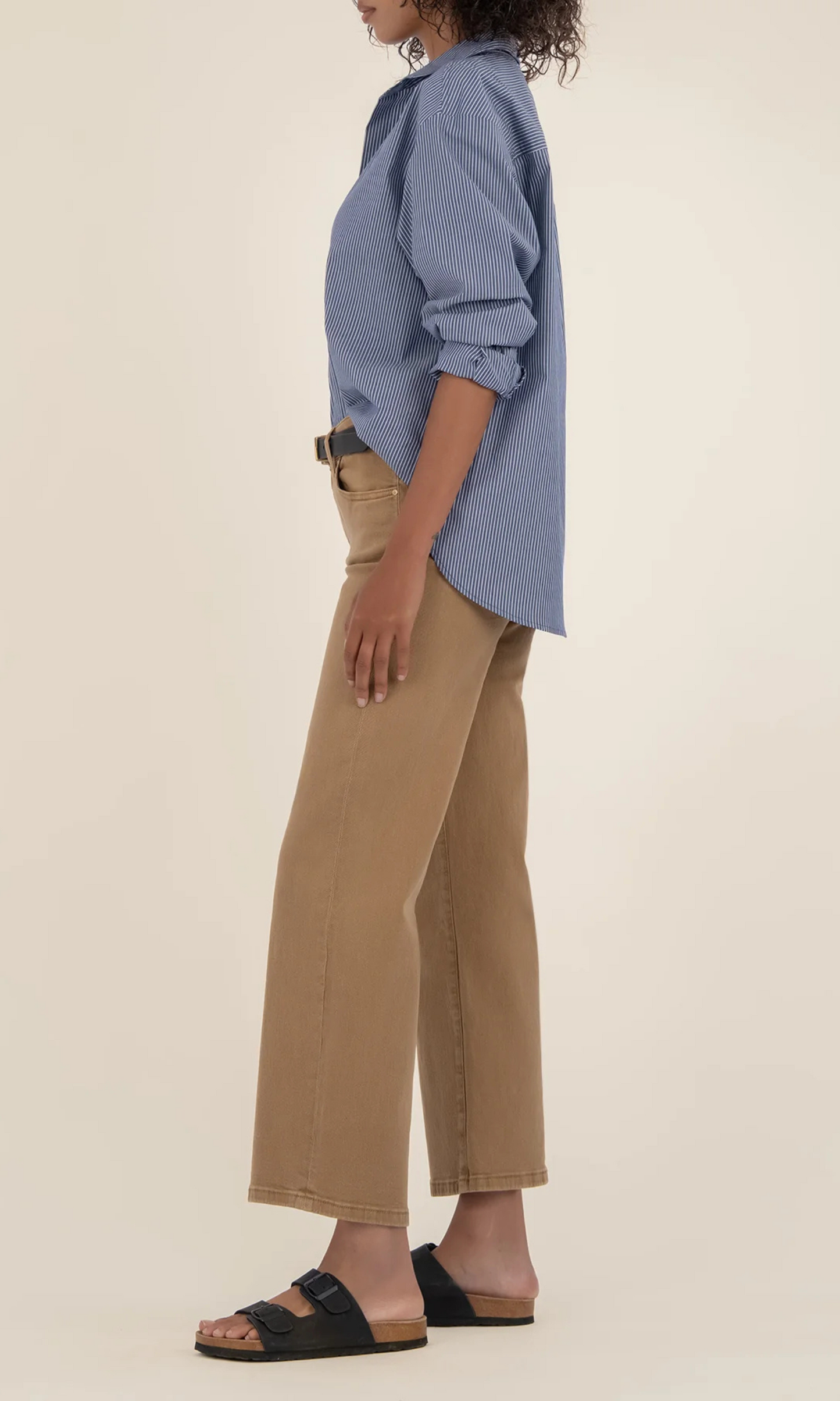 Charlotte High Rise Wide Leg - Caramel