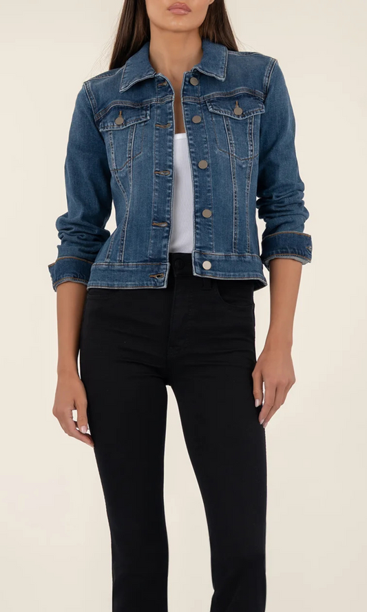 Julia Crop Jacket W/ Drop Shoulder - Main