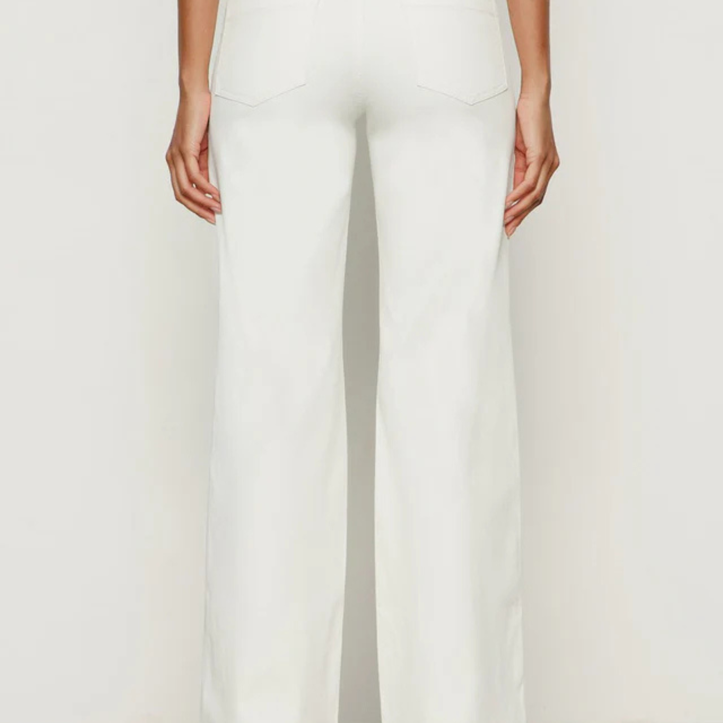 Sculpted Insider Wide Leg Jean (Chalk)