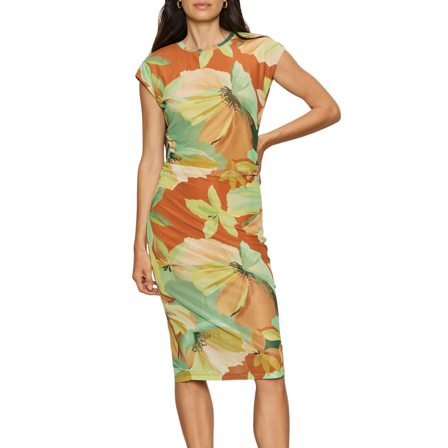 When In Doubt Mesh Midi Dress (Pre-Sale)