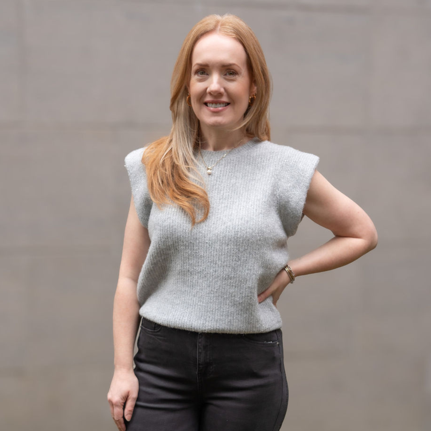 Knitted Sleeveless Sweater