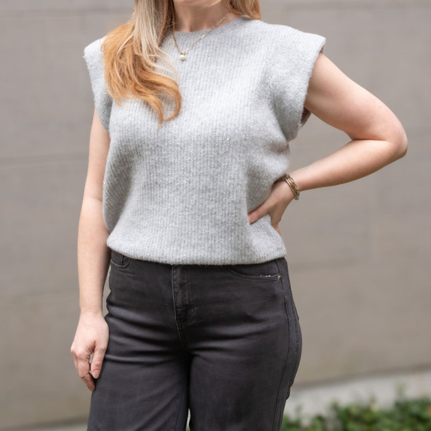 Knitted Sleeveless Sweater