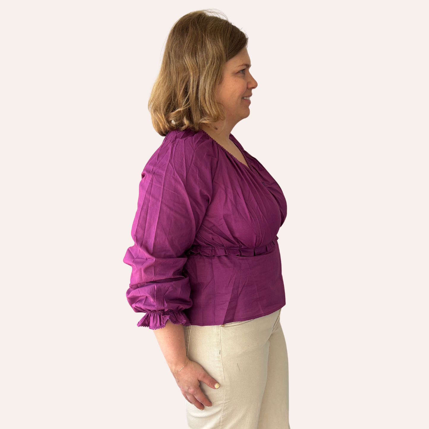Amelie Peplum Blouse