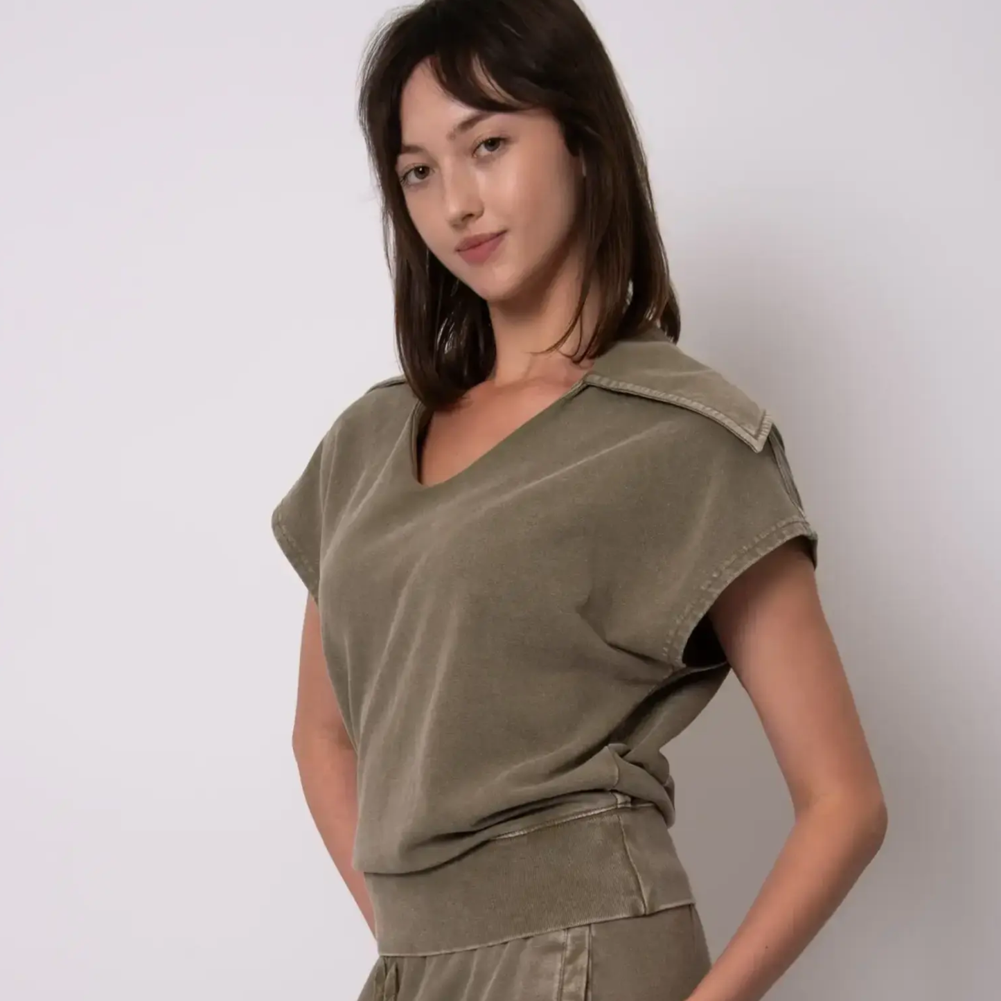 Kate French Terry Sleeveless Top
