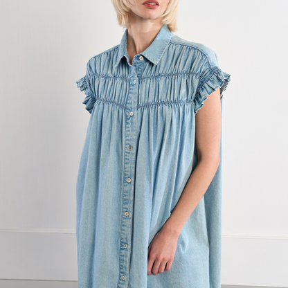 Prairie Denim Shirt Dress