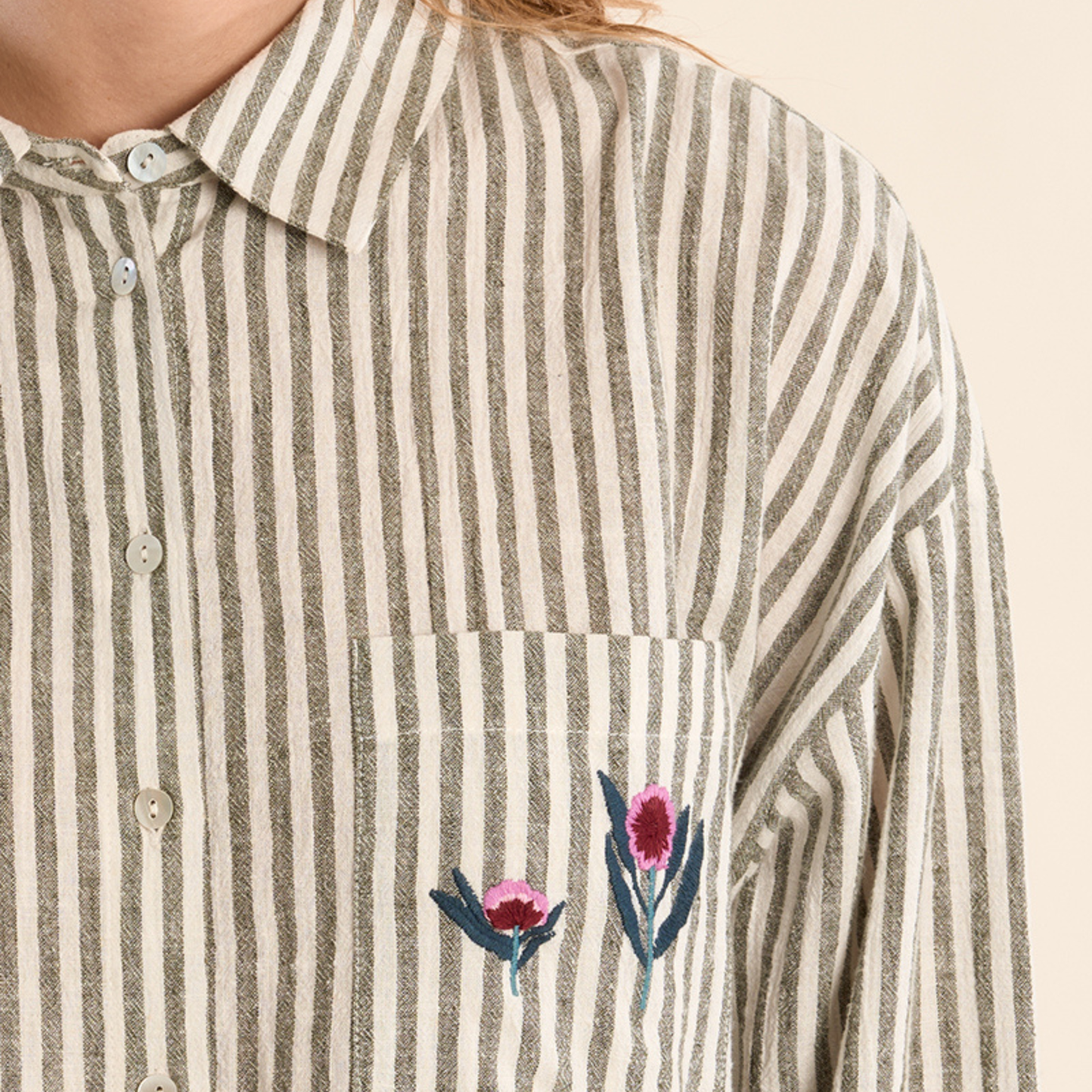 Wildflower Striped Shirt
