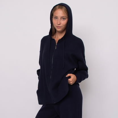 Ametrine Zip-Up Hooded Sweater