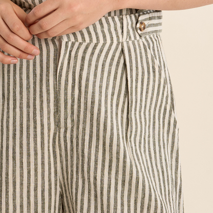 Tailored Striped Shorts