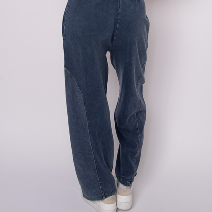 Silco Denim Look French Terry Pants