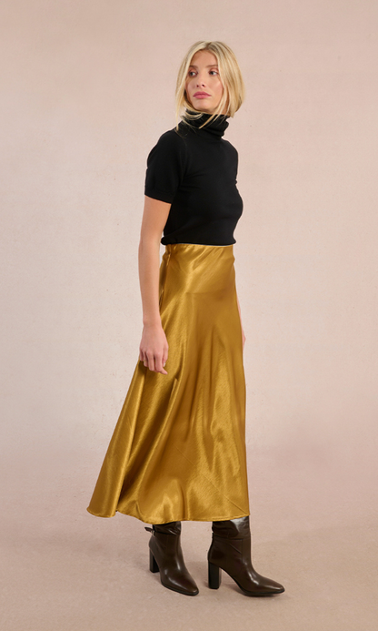 Long Satin Skirt