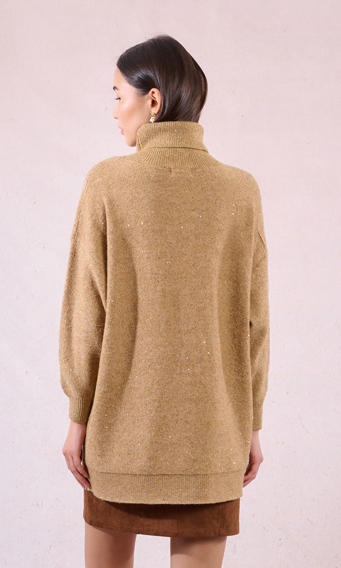 Oversized Knit and Sequin Sweater