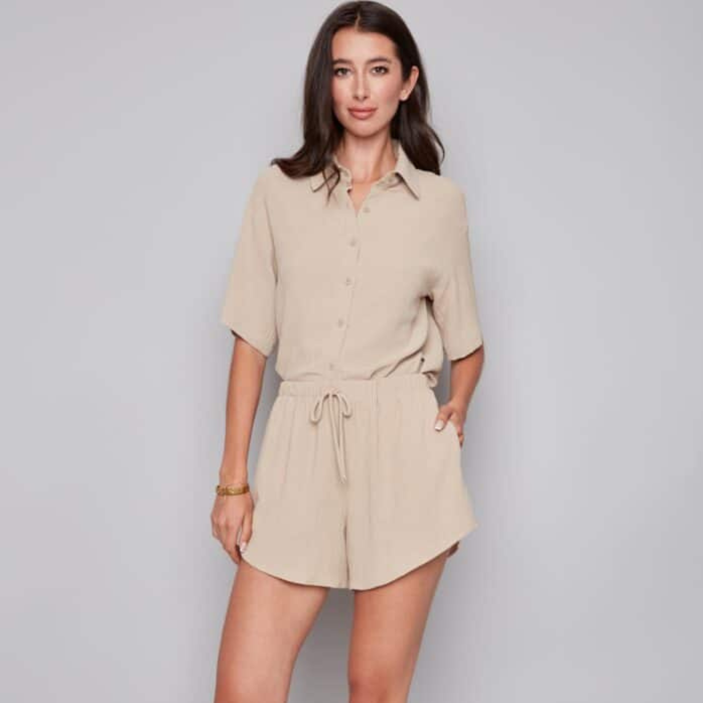 Presley Air Flow Button-Down Top