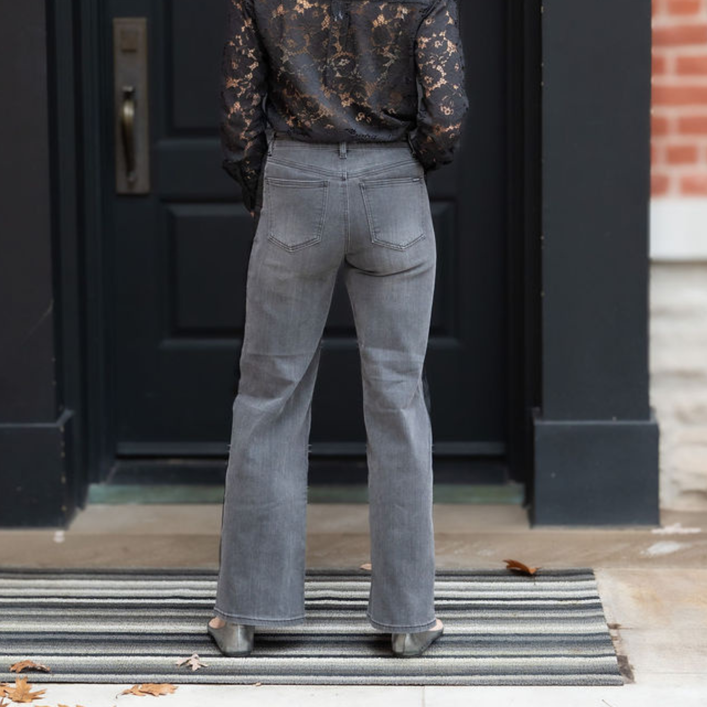 Tuxedo Relaxed Straight Black-Tie Jeans