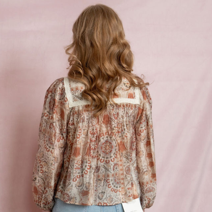 Paisley Peasant Blouse