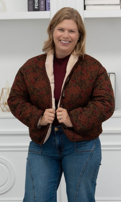 Heritage Floral Toggle Jacket
