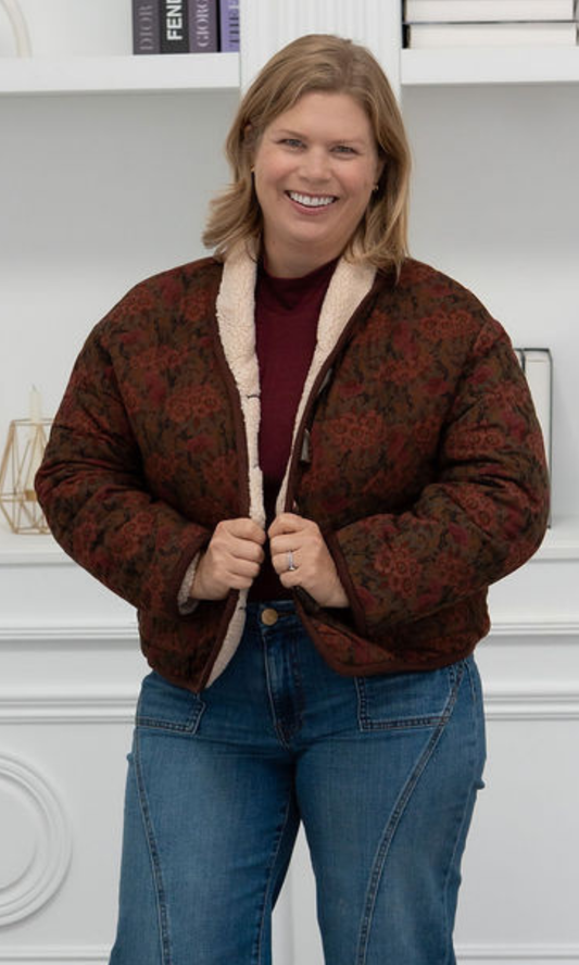 Heritage Floral Toggle Jacket