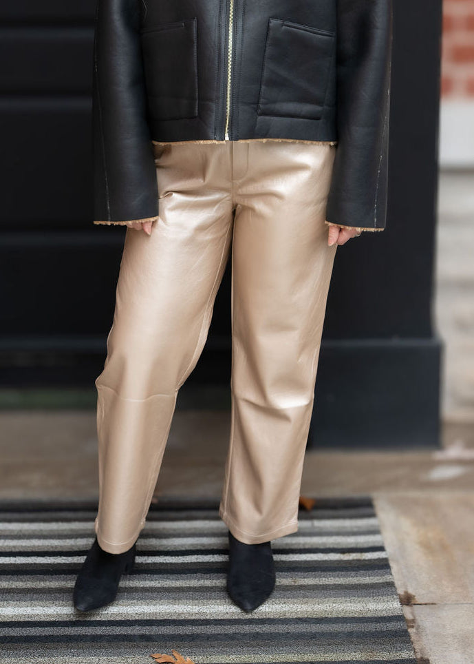 Morela Pant - Metallic Pearl
