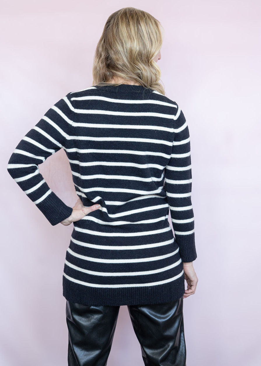 Sherri Striped Long Sweater