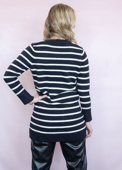 Sherri Striped Long Sweater