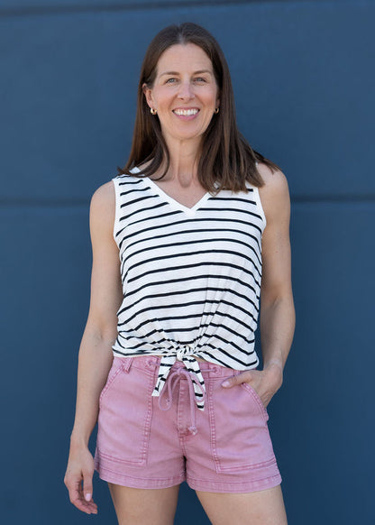 V-Neck Tie Tank