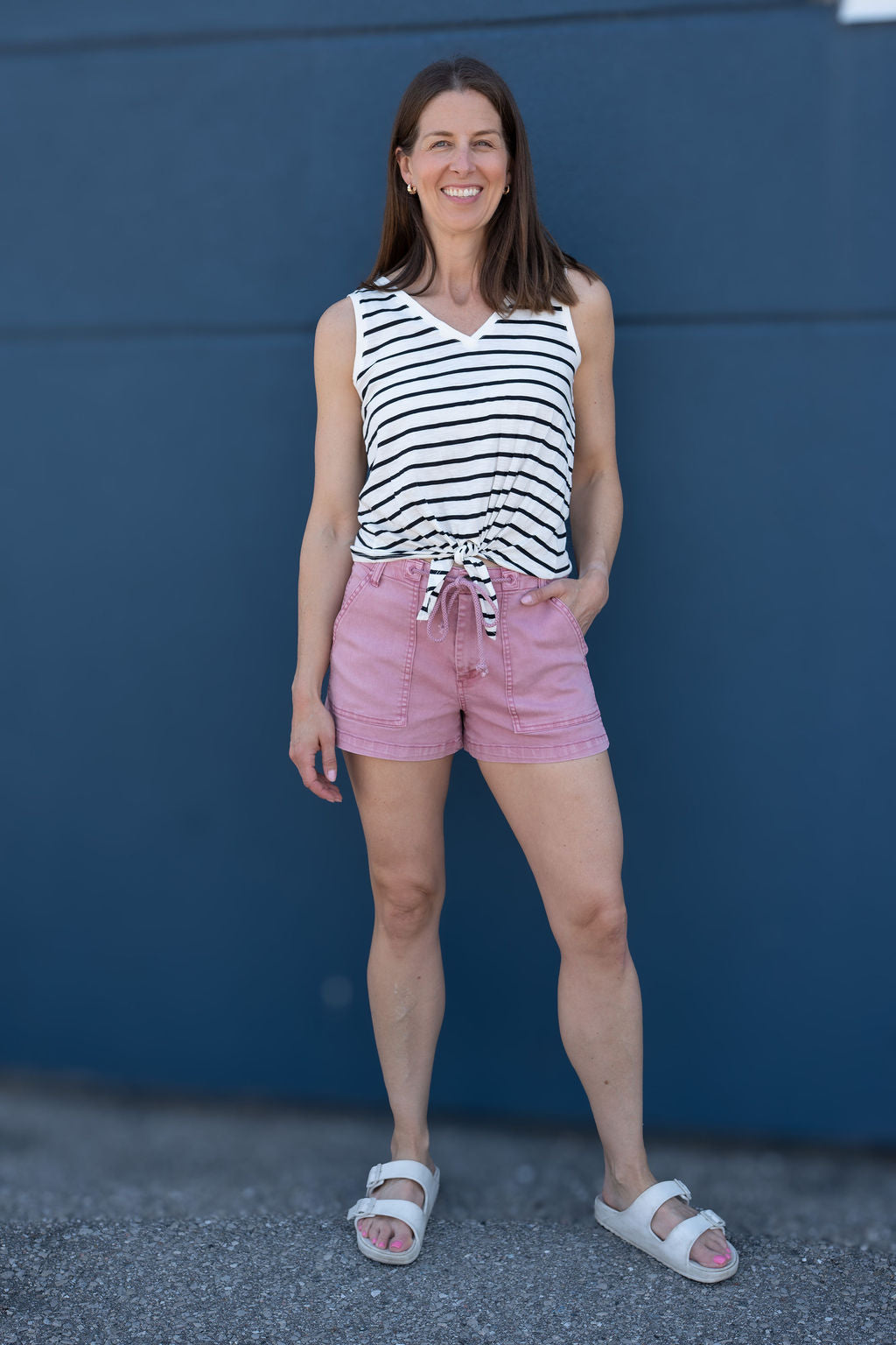 Julie Stretch Twill Cargo Shorts (2 Colours)
