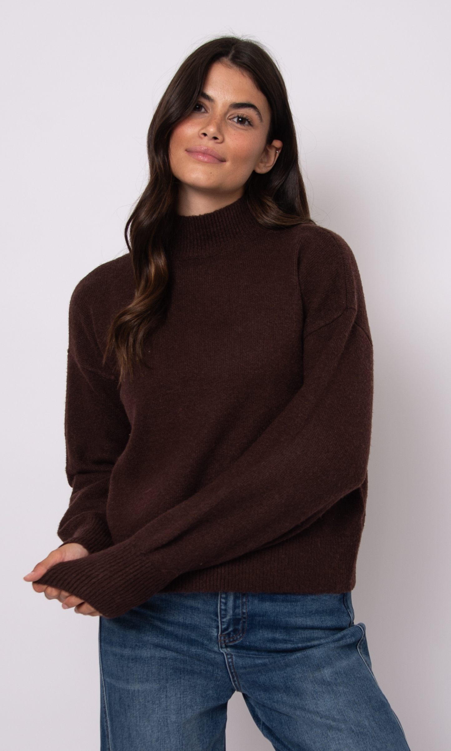 Daffodil Mock Neck Sweater