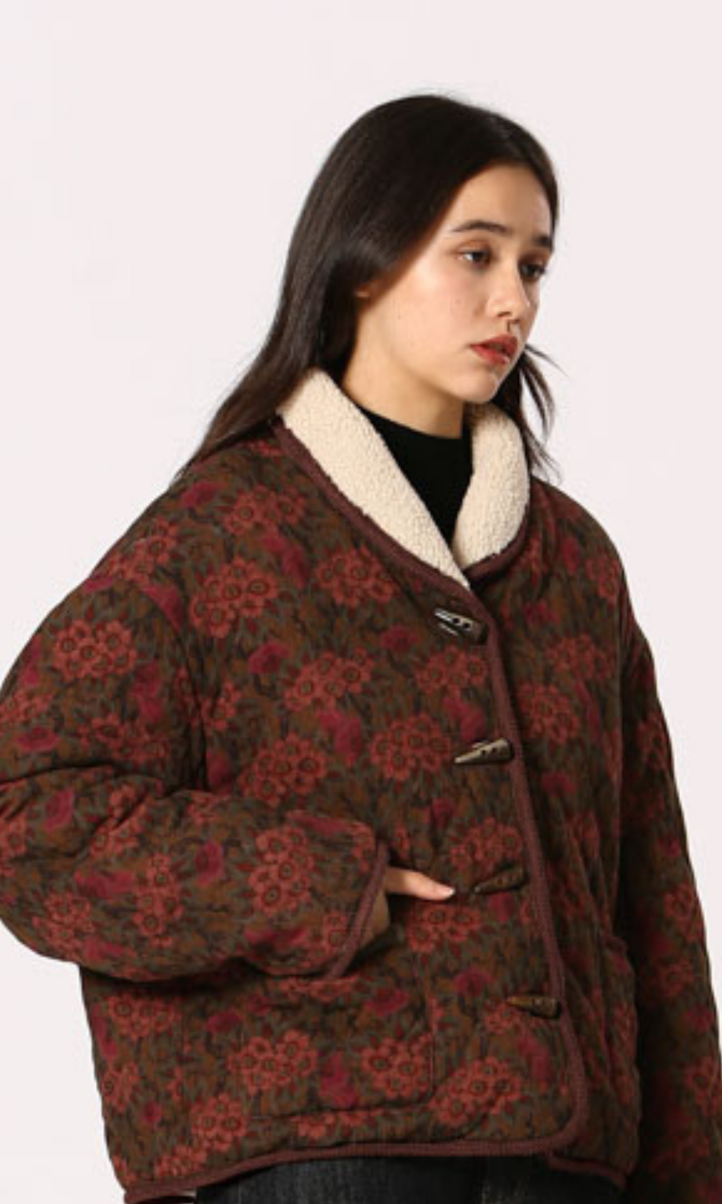 Heritage Floral Toggle Jacket