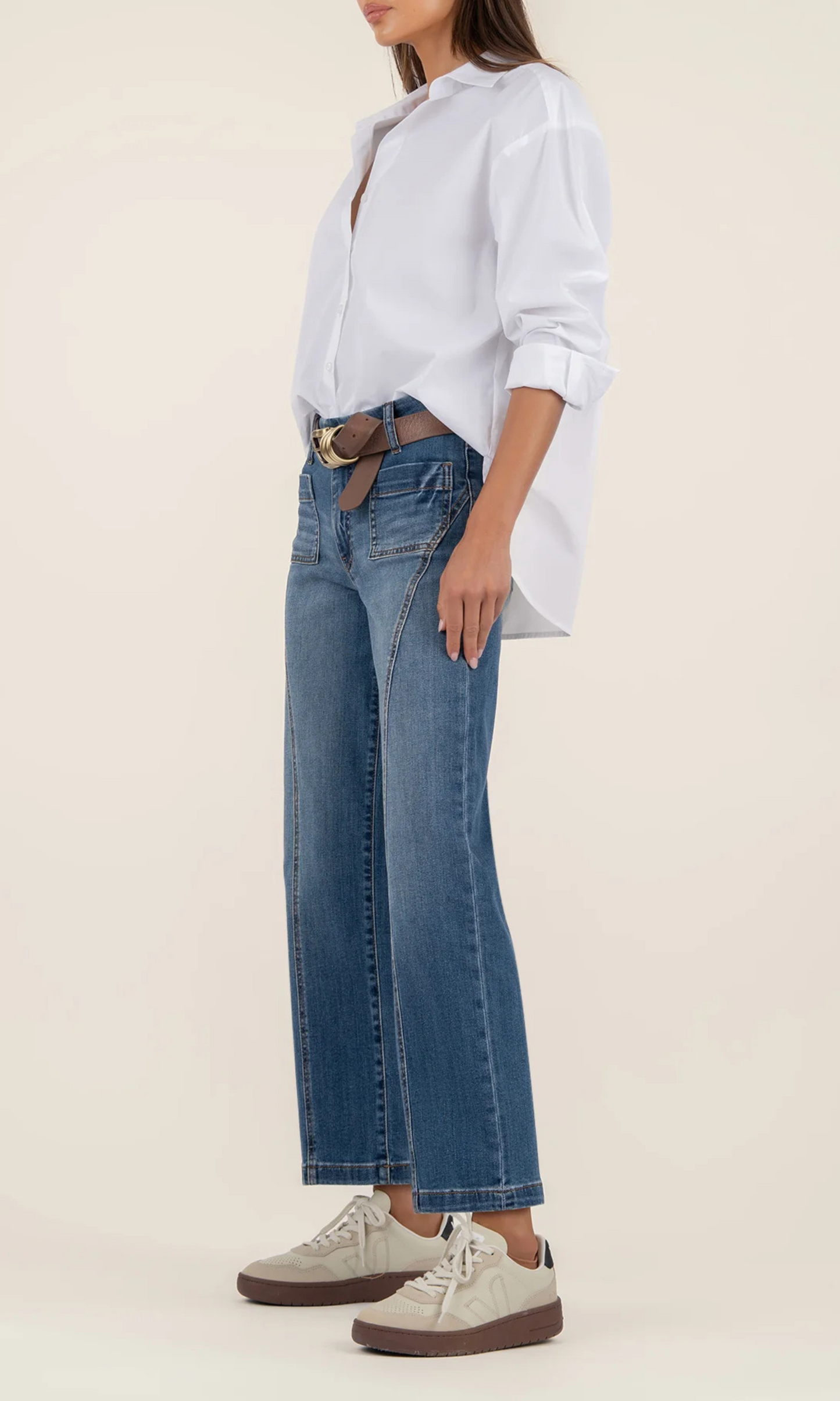 Charlotte High Rise Wide Leg - Vibrant