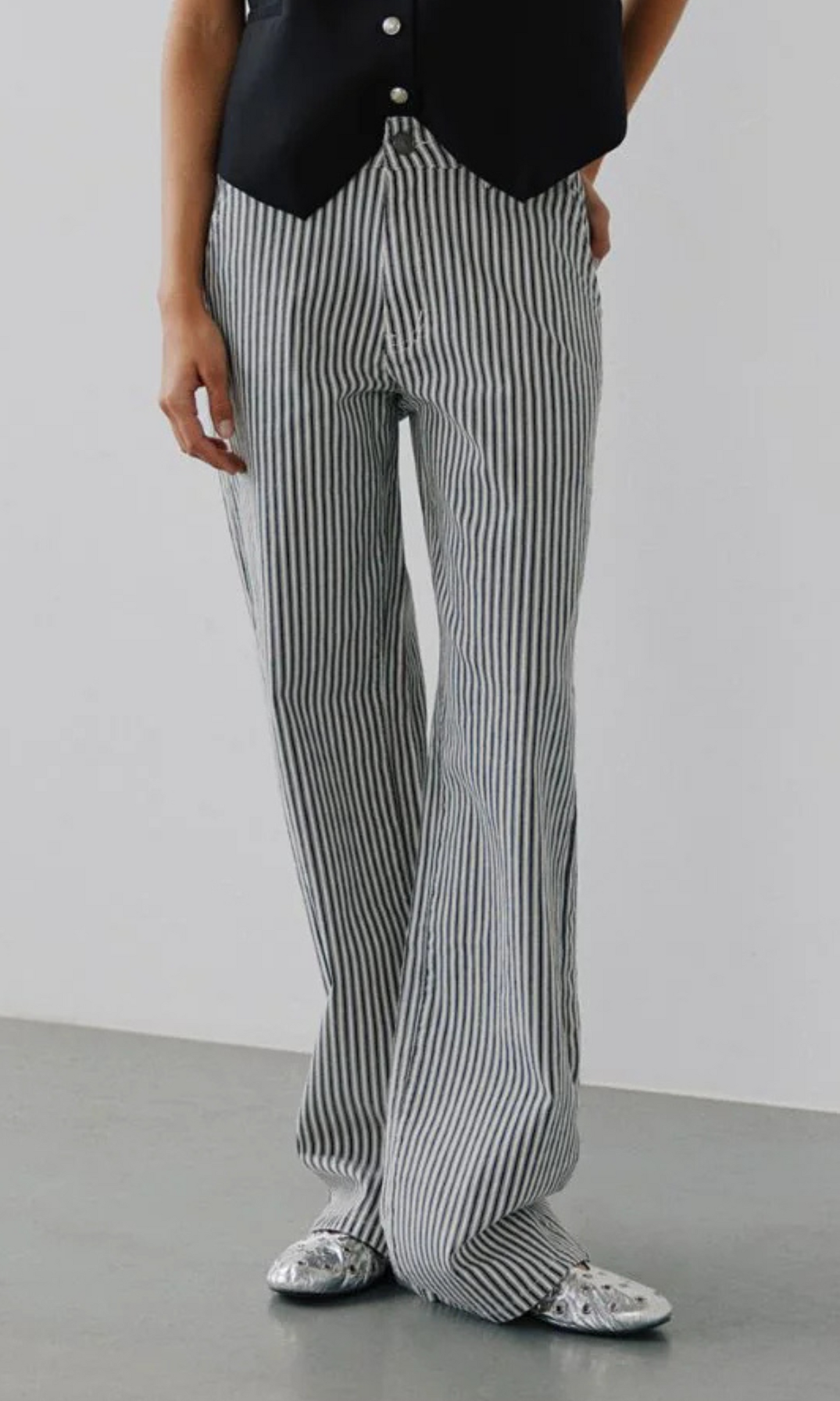 Lucca Jeans - Black Striped