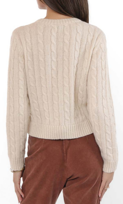 Lulu Embroidered Daisy Sweater