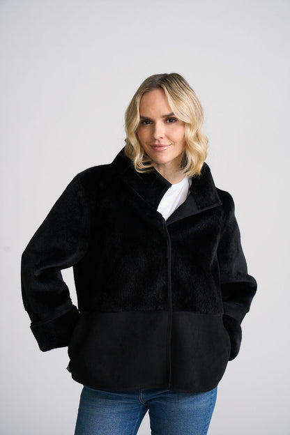 Teresya Faux Fur & Suede Jacket